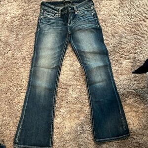 Brand New Express low rise boot cut jean in size 2S